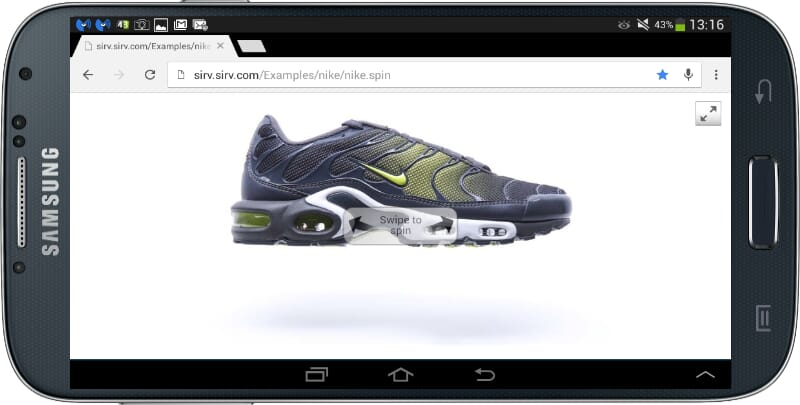 View 360 spins offline on Android