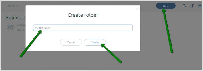 Create a new folder