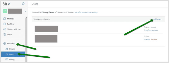 Add a user to your Sirv account Add a user to your Sirv account