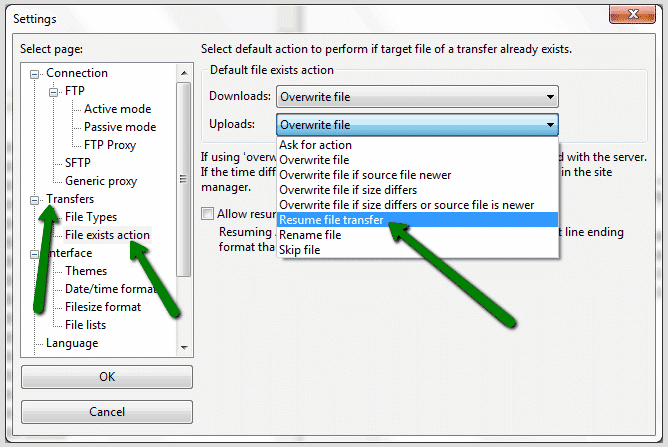 upload zip filezilla ssh