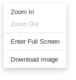 Screenshot of right click in Sirv Zoom