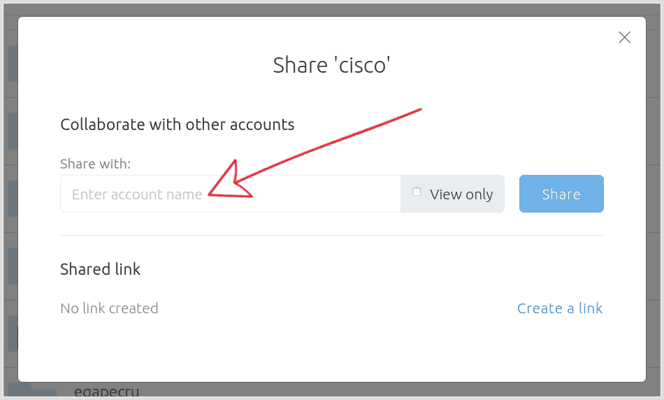 Screenshot - choose account name
