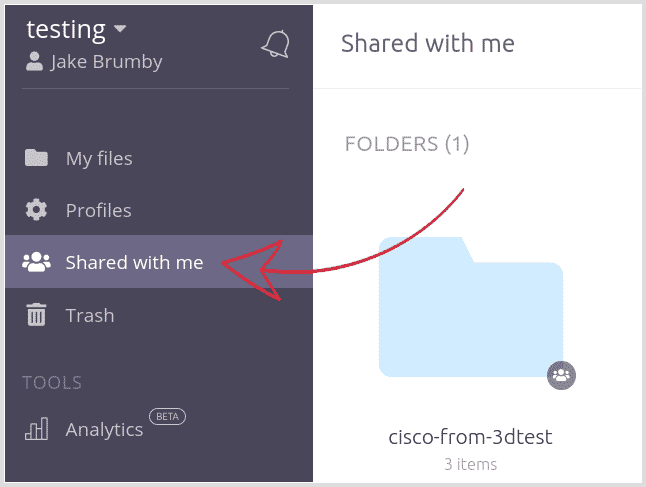 Screenshot - two shared folders