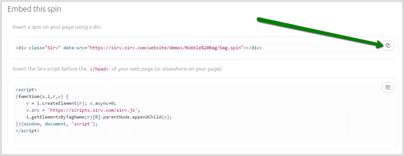 Embed 3D model HTML