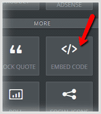 Weebly code embedding