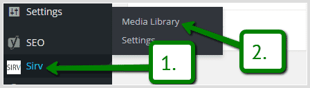Upload images via Sirv Media Library Upload images via Sirv Media Library