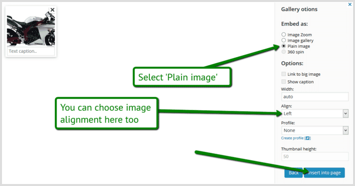 Insert Sirv image into WordPress page or post Insert Sirv image into WordPress page or post