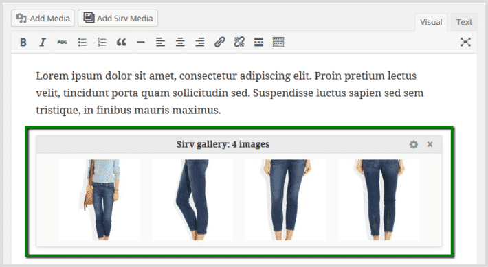 Sirv responsive images appear as a gallery Sirv responsive images appear as a gallery