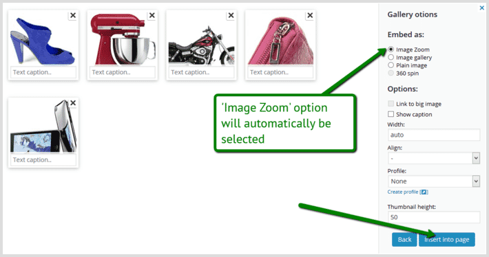 Insert Sirv zoom into WordPress page or post Insert Sirv zoom into WordPress page or post